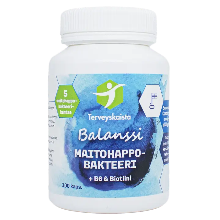 Terveyskaista Balanssi-maitohappobakteerivalmiste 100 kaps.