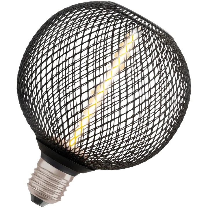 OSRAM LED-sisustuslamppu Decor Straw Globe 125mm 3,5W 110lm 1800K E27 musta