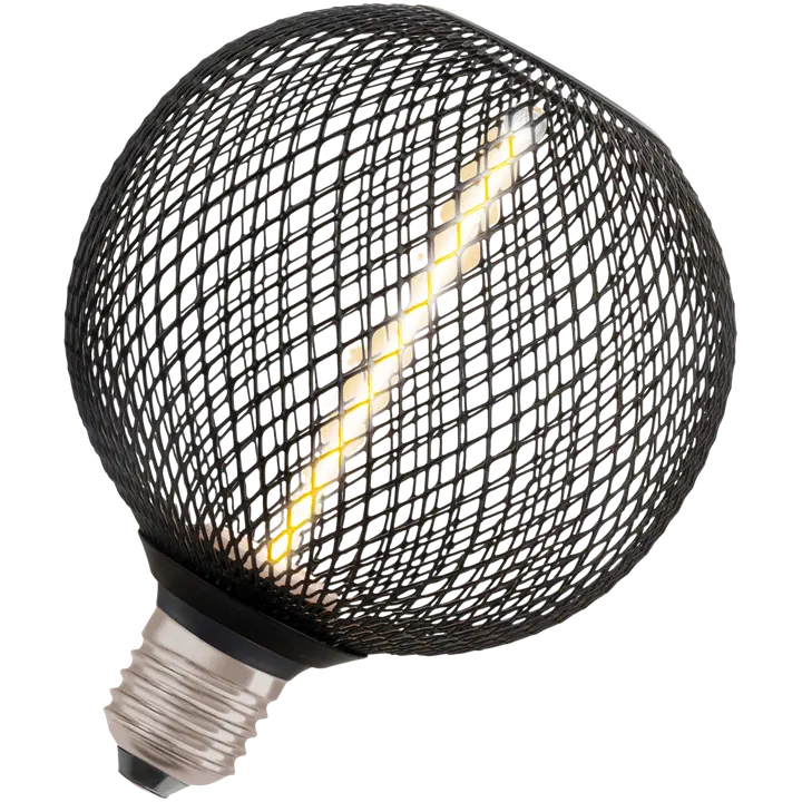 OSRAM LED-sisustuslamppu Decor Straw Globe 125mm 3,5W 110lm 1800K E27 musta