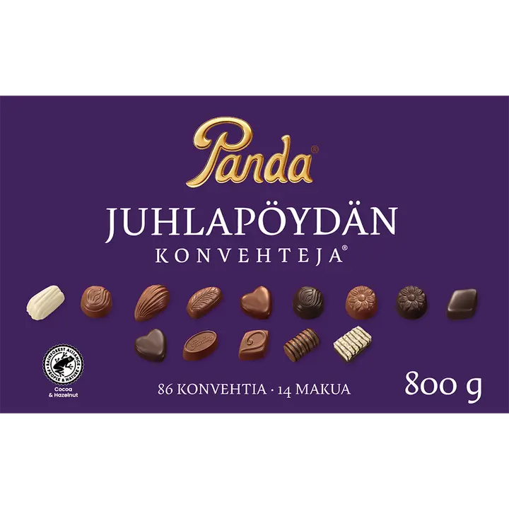 Panda Juhlapöydän suklaakonvehti 800g
