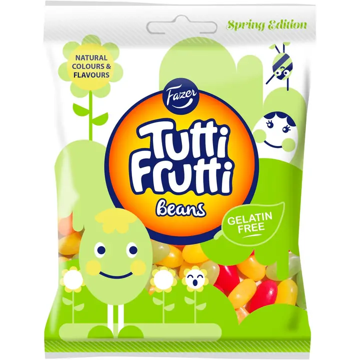 Fazer Tutti Frutti Beans karkkipussi 130g