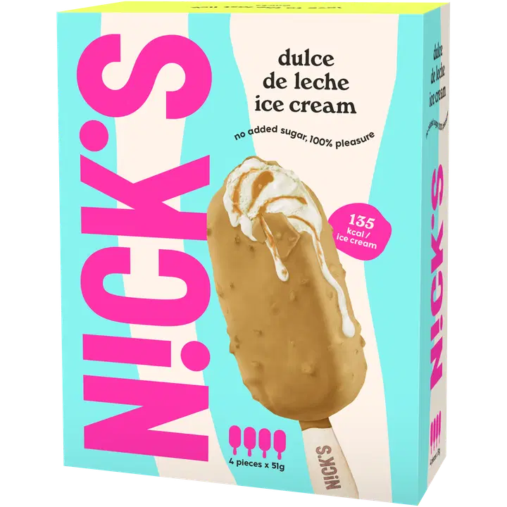 Nick's Dulce de Leche jäätelöt 4kpl 51g/60ml