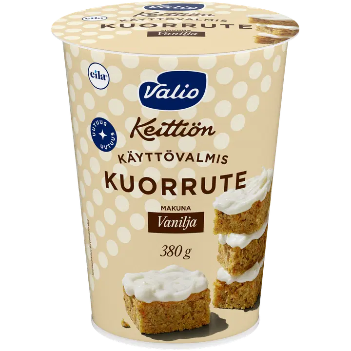 Valio Keittiön kuorrute vanilja laktoositon 380 g