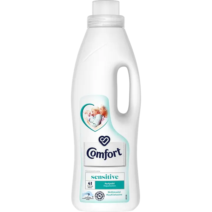 Comfort Sensitive Hajusteeton Huuhteluaine Hypoallergeeninen Herkälle iholle 750 ml 41 pesua