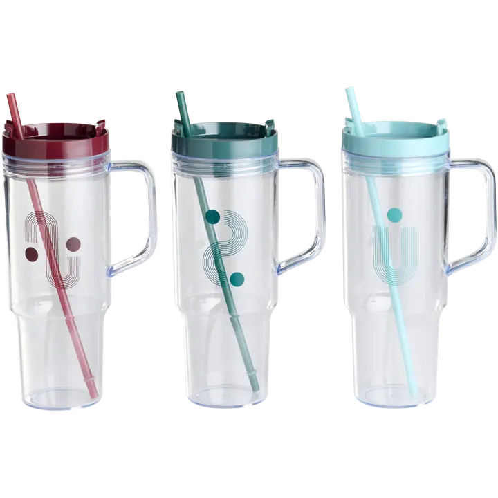 Joogitops kõrrega Day 1,1l, plast