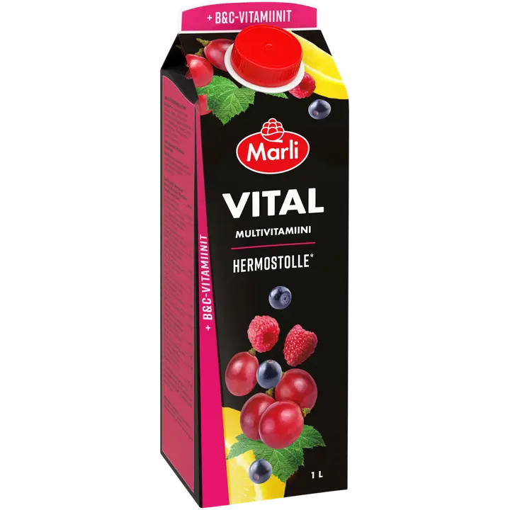 Marli Vital Multivitamiini hedelmämehujuoma + B&C -vitamiinit 1 L