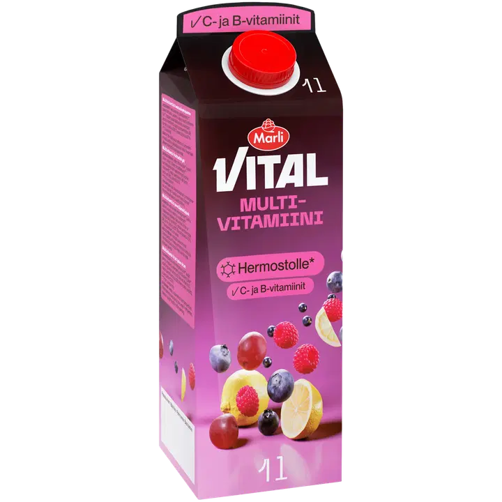 Marli Vital Multivitamiini hedelmämehujuoma + B&C -vitamiinit 1 L