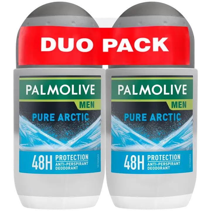 2 x Palmolive For Men Pure Arctic antiperspirantti roll-on 50ml
