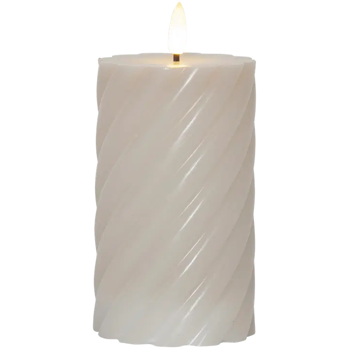 Star Trading Led-pöytäkynttilä Swirly, beige