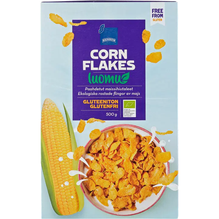 Rainbow 500g maissihiutaleet luomu