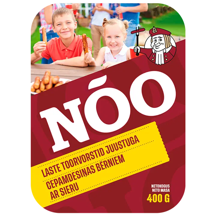 Nõo Laste toorvorstid juustuga 400g