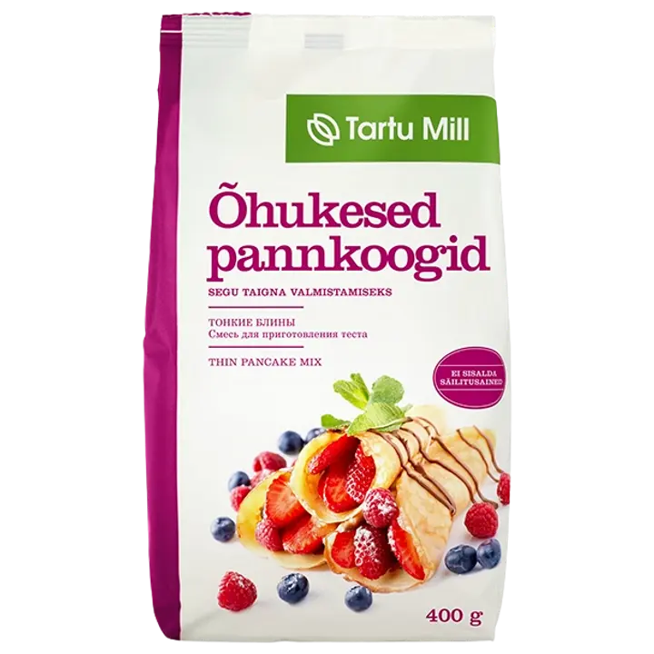 Tartu Mill õhukese pannkoogitaigna jahusegu 400 g
