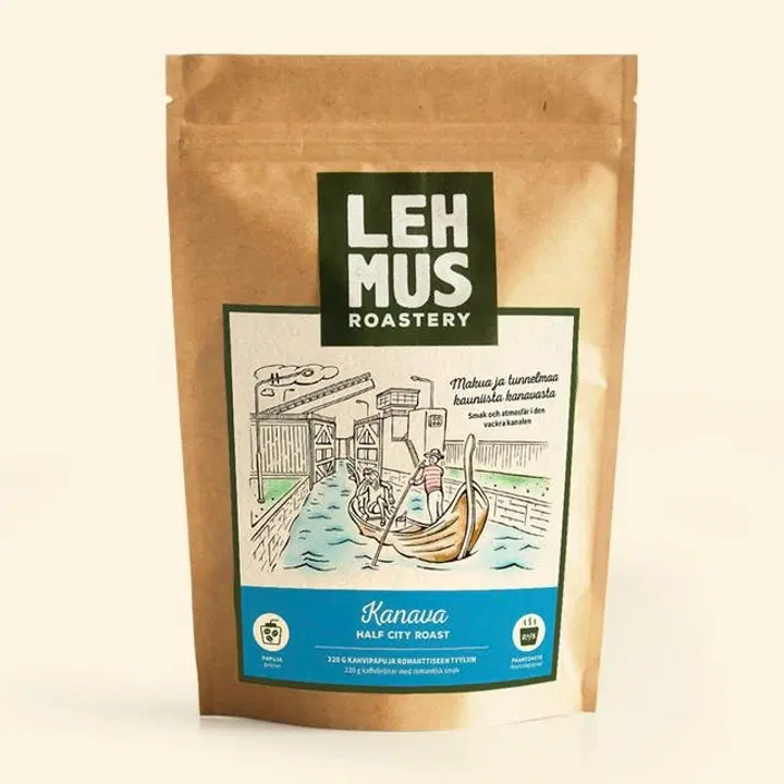 Lehmus Roastery Kanava-kahvi vaaleapaahto 220g suodatinjauhettu