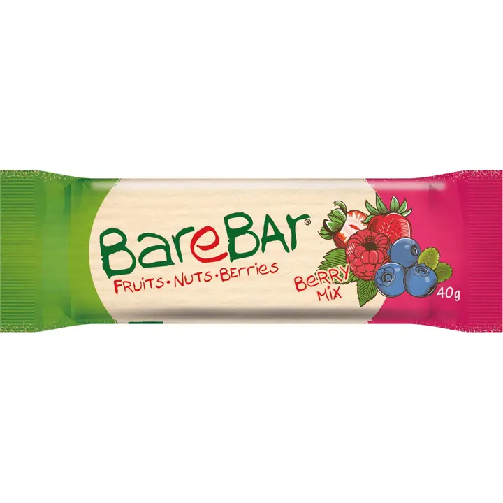 Leader Barebar marja-taatelipatukka Berry mix 40 g