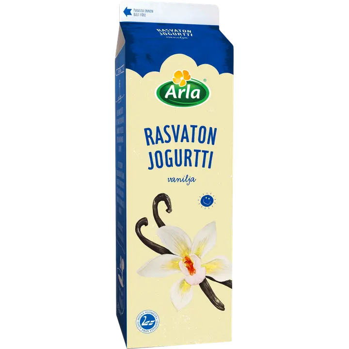 Arla Rasvaton Vaniljajogurtti 1kg