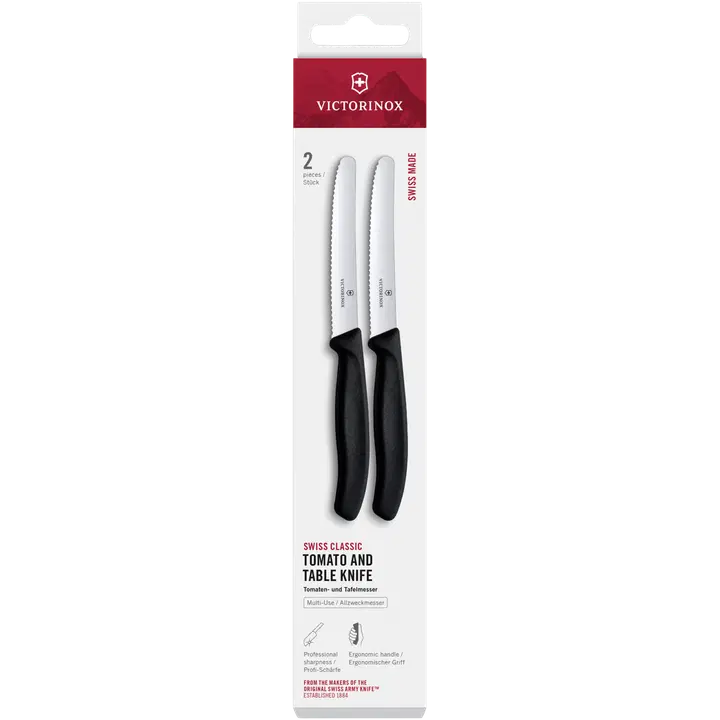 Victorinox tomaattiveitsi 11 cm 2 kpl musta
