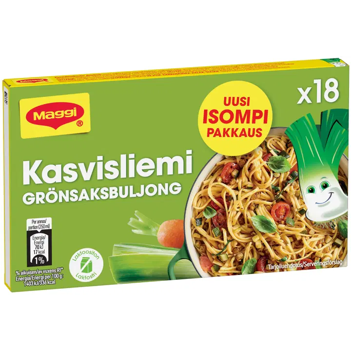Maggi 180g Kasvisliemi liemikuutio 18kpl
