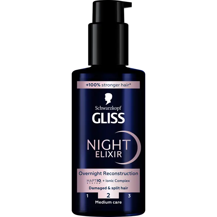 Schwarzkopf Gliss Night Elixir Overnight Reconstruction hiusseerumi 100 ml