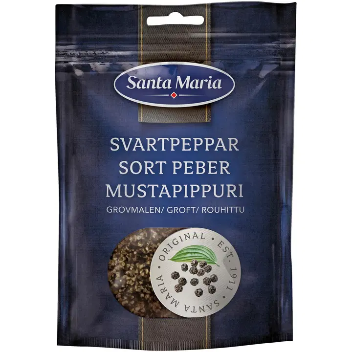 Santa Maria Rouhittu Mustapippuri, pussi 65g