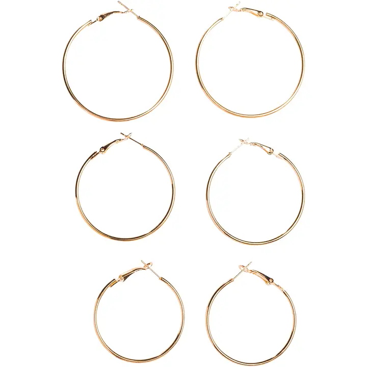 Cailap Korvakorusetti, renkaat, 3 paria