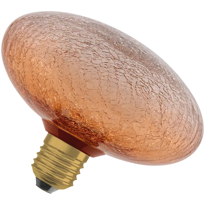Osram LED-sisustuslamppu Decor Cracked Flat 3,5W E27 oranssi