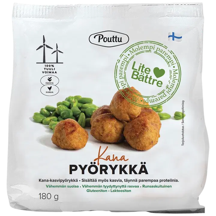 Pouttu Lite bättre KanaPyörykkä Liha & kasvi 180g