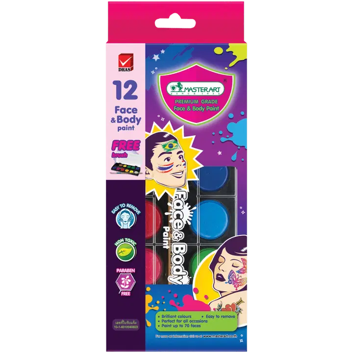 Kasvomaalit 12 väriä