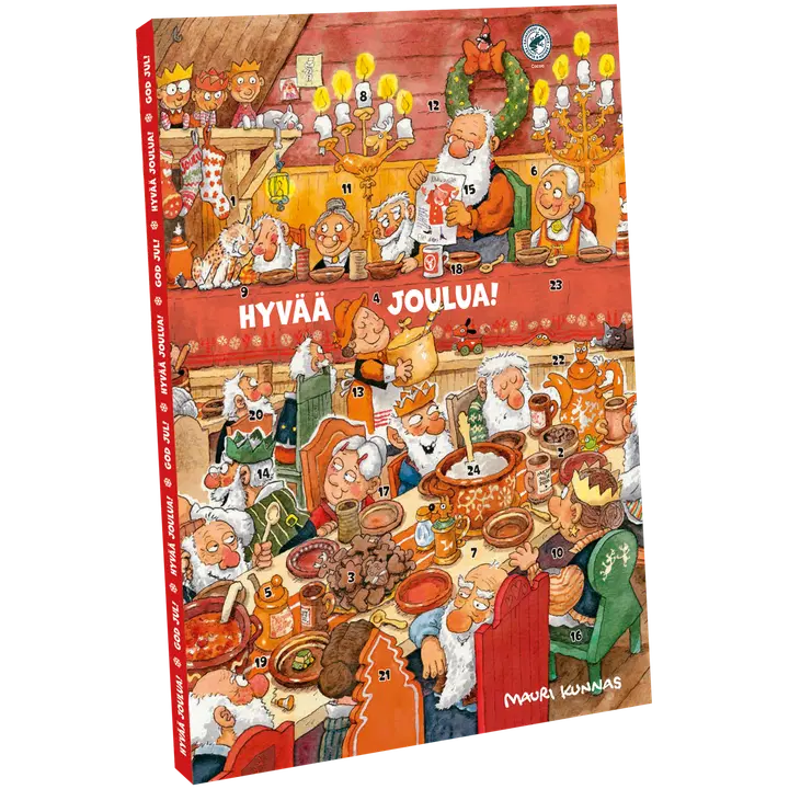 Karkkipussi Mauri Kunnas maitosuklaajoulukalenteri RA 65g