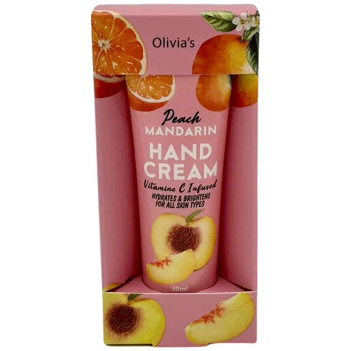 OLIVIA'S Käsivoide 30ml persikka & mandariini