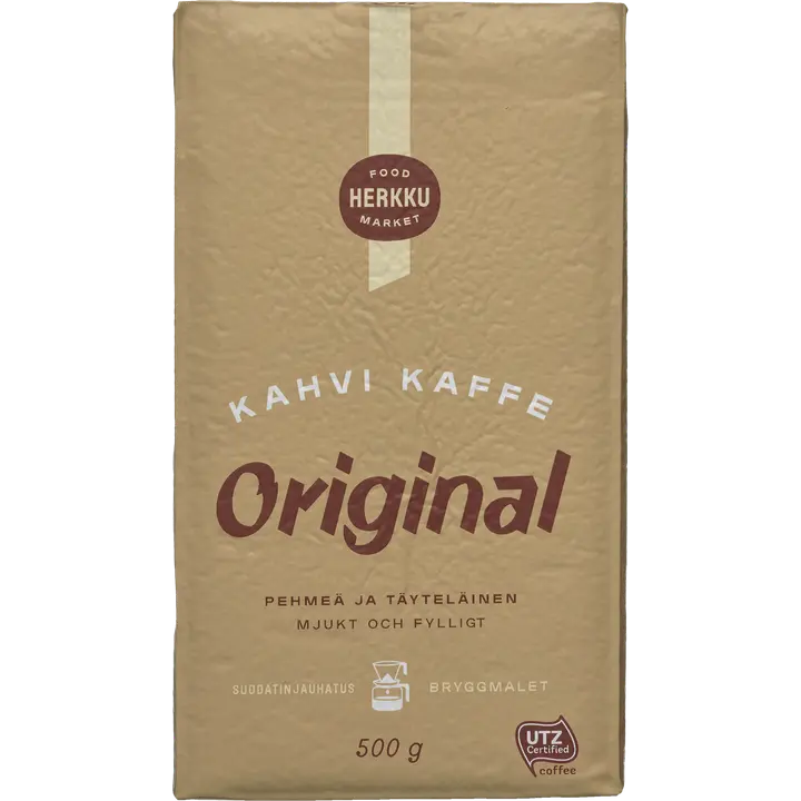 Herkku Original 500g suodatinjauhettu kahvi UTZ