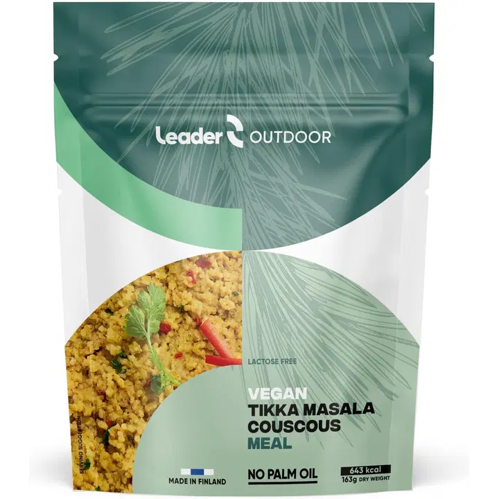 Leader Outdoor retkiruoka Tikka masala couscous vegan 163g