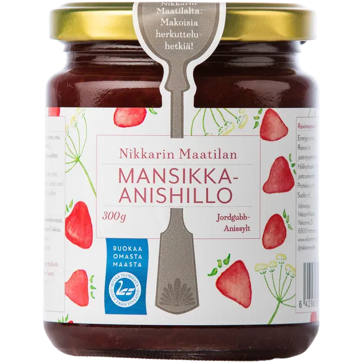 Nikkarin Maatilan Mansikka-anishillo 300g