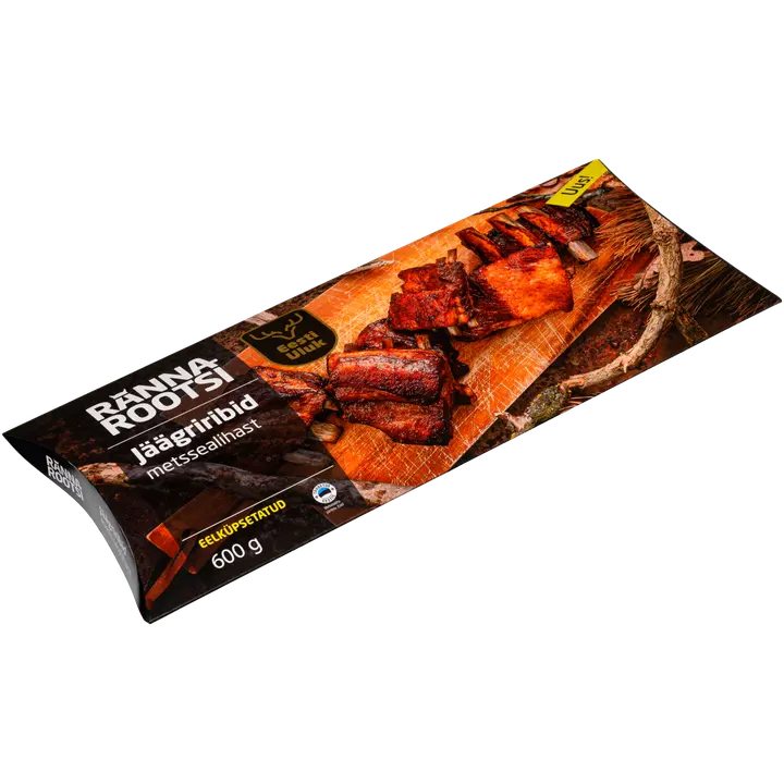 Rannarootsi Jäägriribid Metssealihast Eelküpsetatud