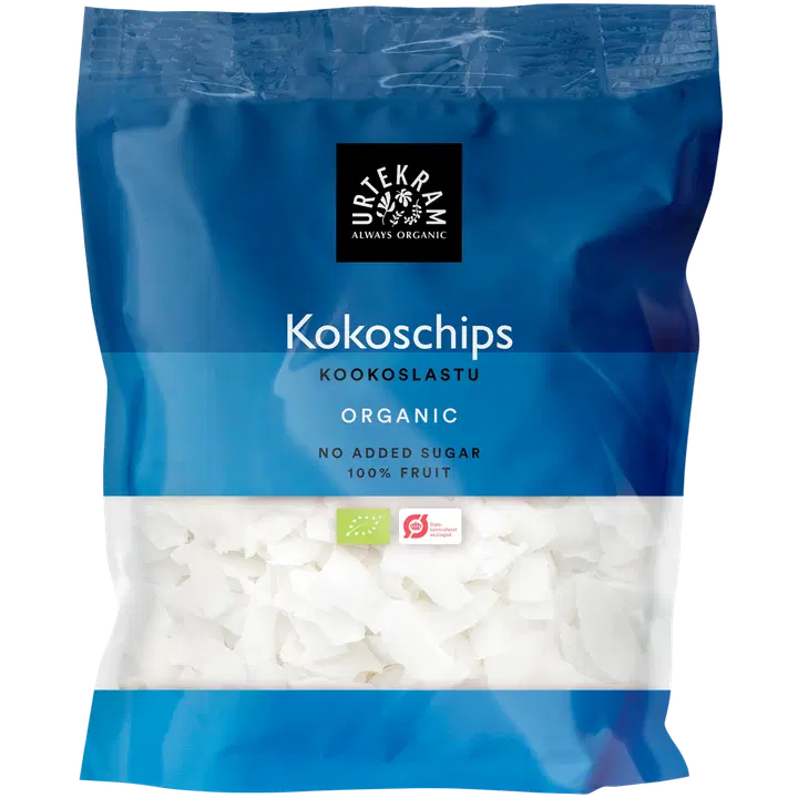 Urtekram ökoloogilised kookoselaastud, 100 g
