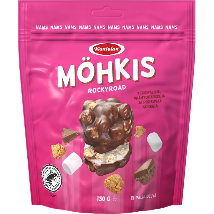 Kantolan Möhkis rockyroad suklaakeksi 130g