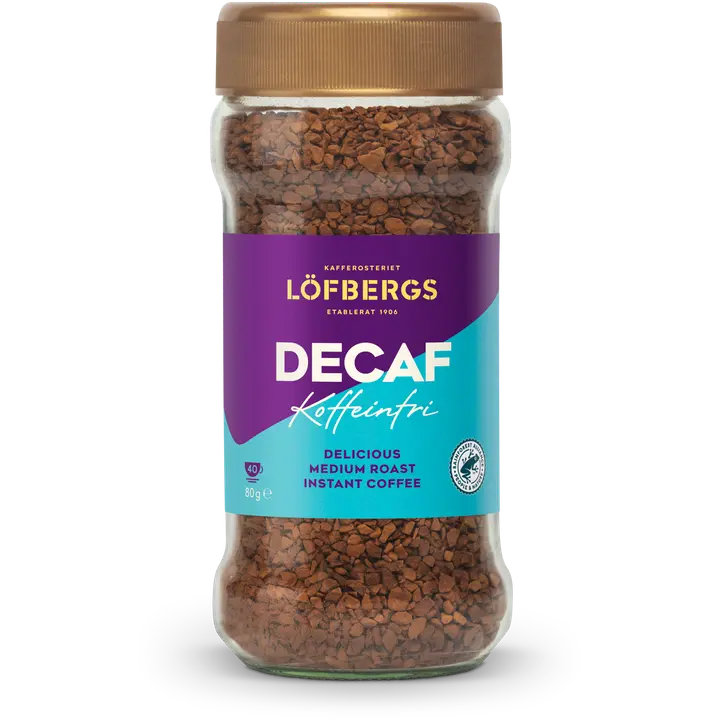 Löfbergs Kofeiiniton pikakahvi 80 g Rainforest Alliance