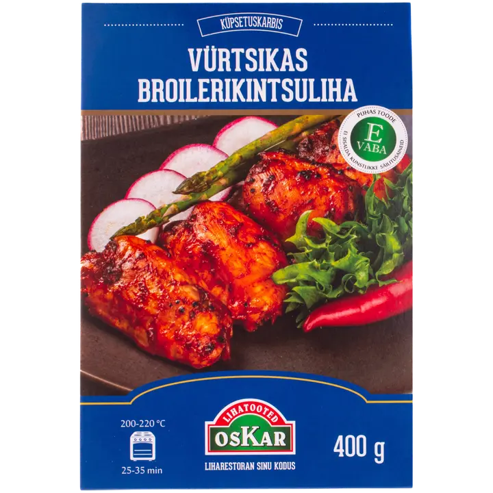 Oskar Vürtsikas broilerikintsuliha 400g
