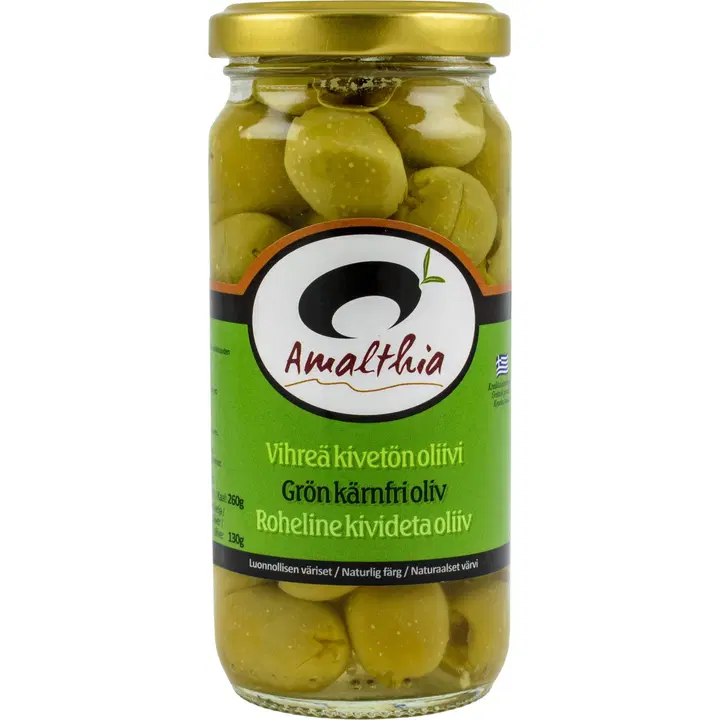 Amalthia 260/130g vihreä kivetön oliivi