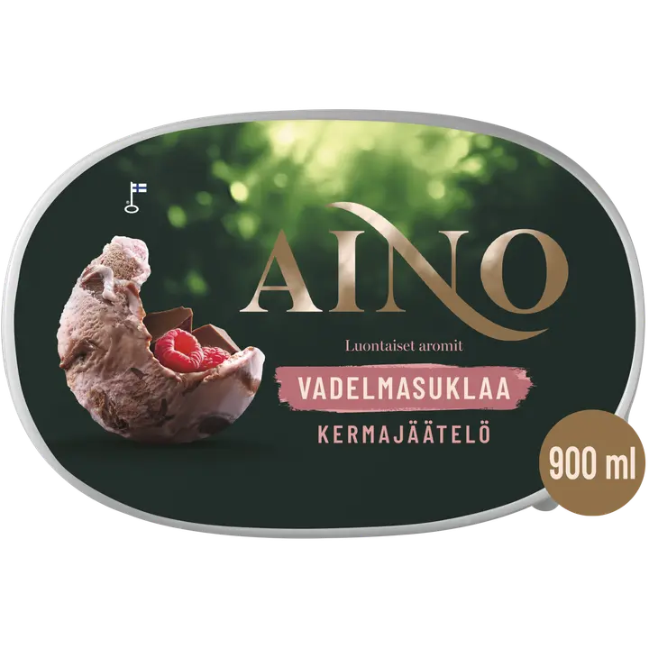 Aino Vadelmasuklaa kermajäätelö kotipakkaus 509g/900ml