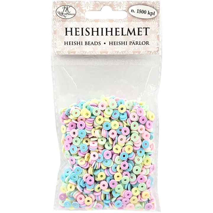 J.K. Primeco heishihelmet pastelli 1500kpl