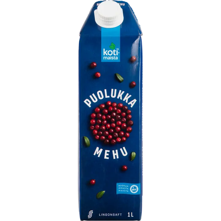 Kotimaista Puolukkamehu 1 L