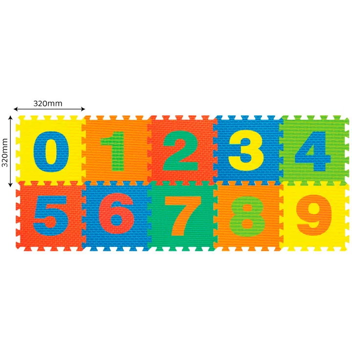 Põrandapuzzle numbritega