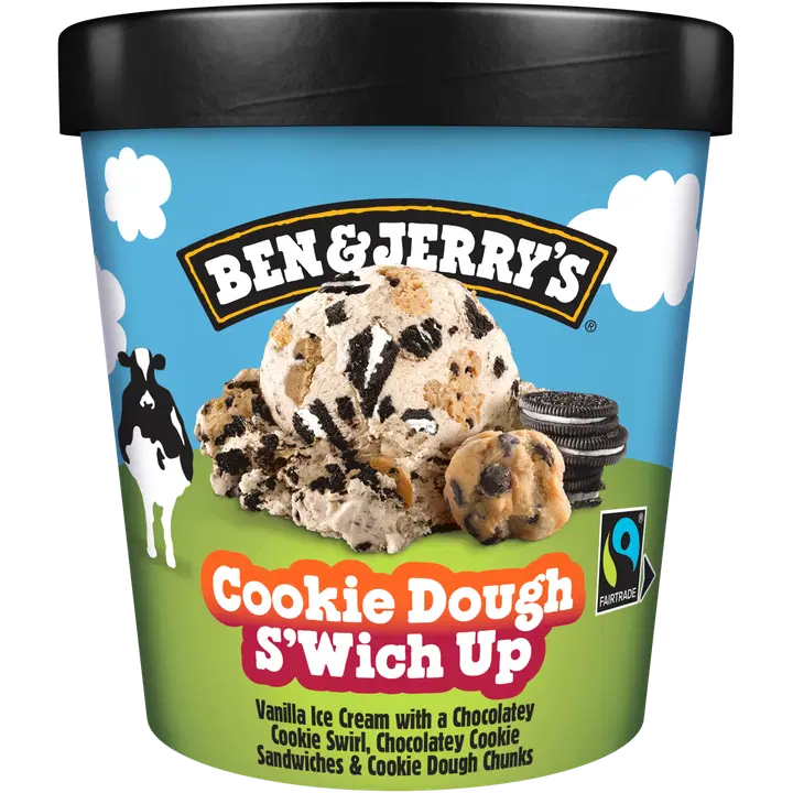 Ben & Jerry's Cookie Dough S'Wich Up Jäätelö 465ml/404g