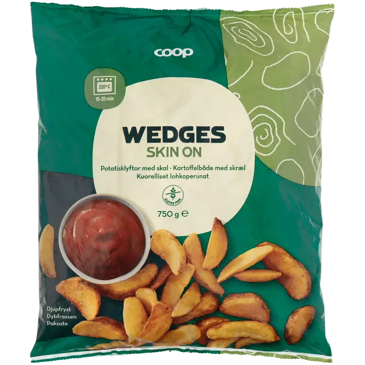 Coop kuorelliset lohkoperunat 750 g pakaste