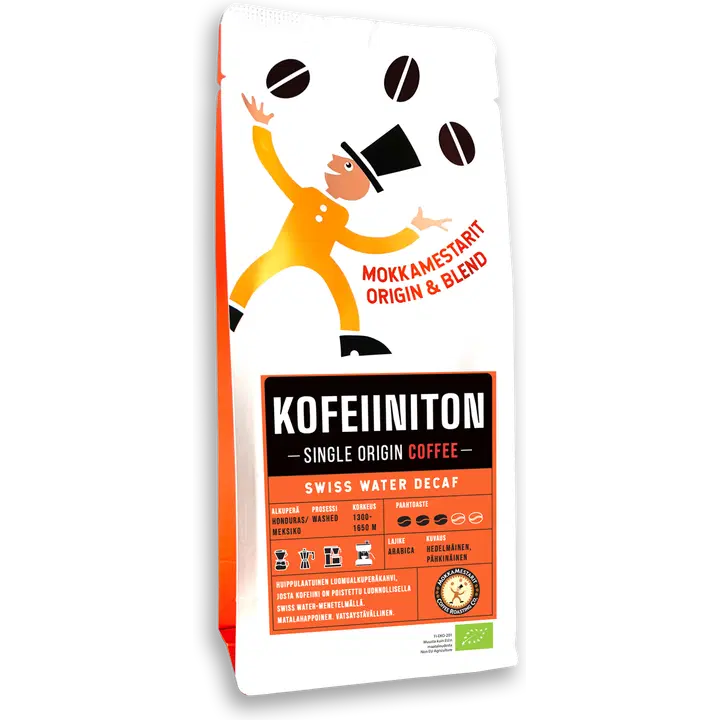 Mokkamestarit 200g Swiss Water Honduras kofeiiniton kahvi luomu