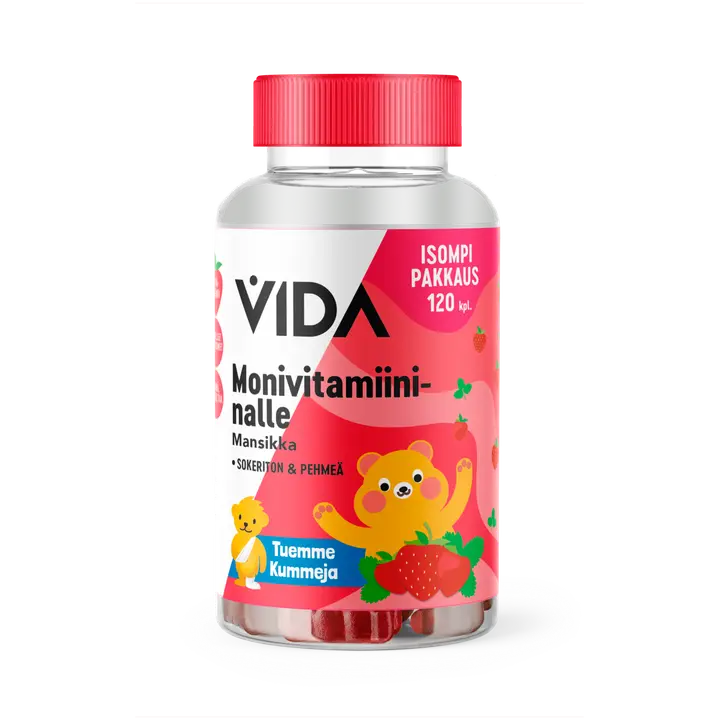 Vida Monivitamiininalle mansikka 120 kpl / 240 g