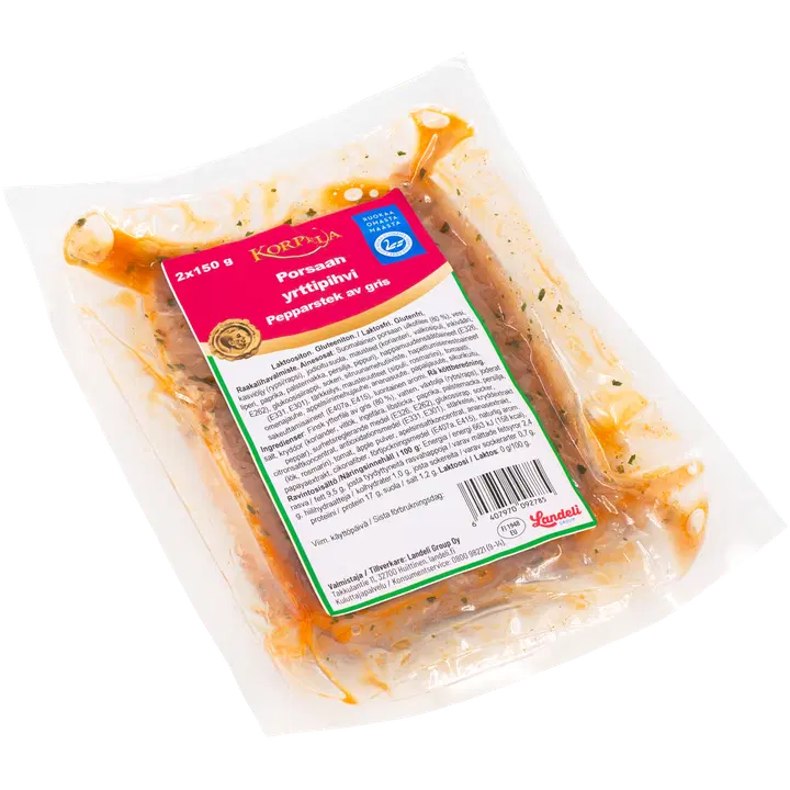 Korpela porsaan yrttipihvi 2x150g