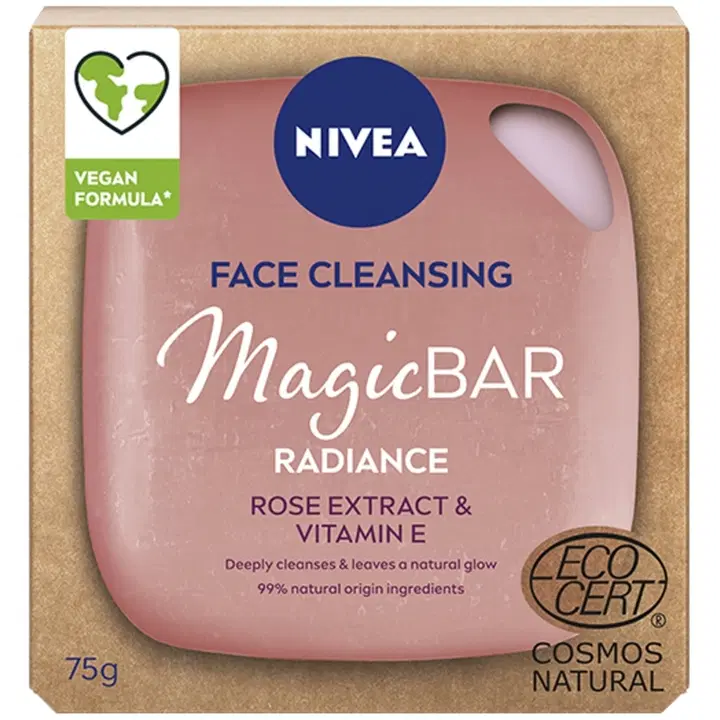NIVEA 75g MagicBAR Radiance Cleansing Bar -kasvosaippua