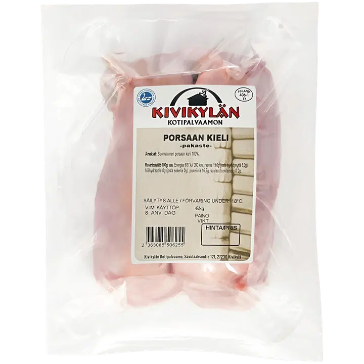 Kivikylän Porsaan kieli n.400g pakaste