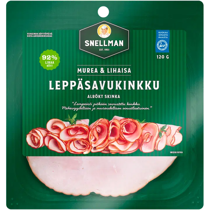 Snellman Murea & lihaisa leppäsavukinkku 120 g